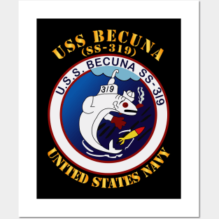 USS Becuna (SS-319) Posters and Art